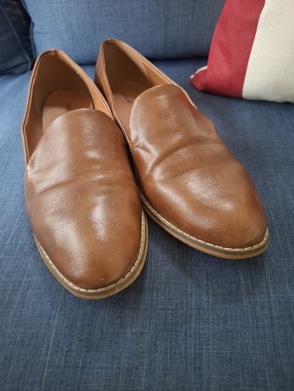 Indigo Rd Irhani Faux Leather Loafer Flats Slip On Size 11